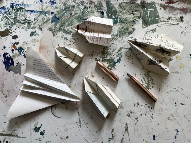 The Travelling Bookbinder: How to fold a paper aeroplane: A MapLove taster project