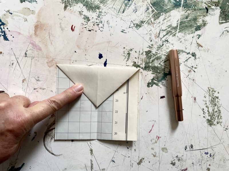 The Travelling Bookbinder: How to fold a paper aeroplane: A MapLove taster project: Point folded