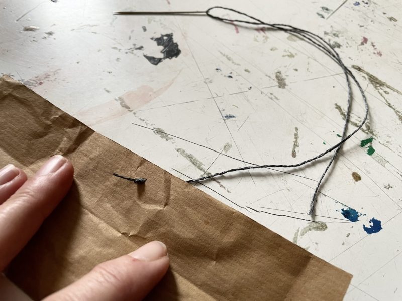 The Travelling Bookbinder: How to: Gather (Thin) Collections: Add a tie