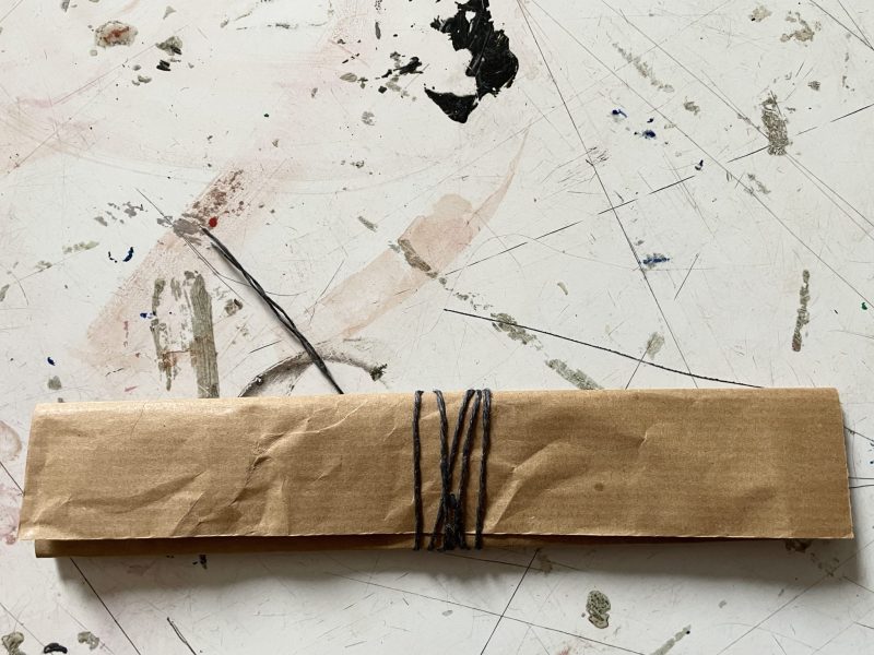 The Travelling Bookbinder: How to: Gather (Thin) Collections: Wrap around tie