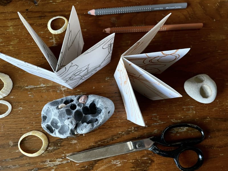 The Travelling Bookbinder: How to: Draw a 360 degrees map: Experiment with scale and colour