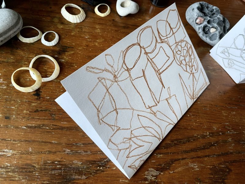 The Travelling Bookbinder: How to: Draw a 360 degrees map: Fold in half