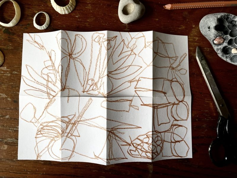 The Travelling Bookbinder: How to: Draw a 360 degrees map: So you have a slit