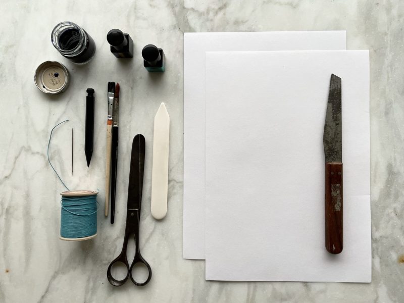 The Travelling Bookbinder: How to: Make a notebook: You'll need