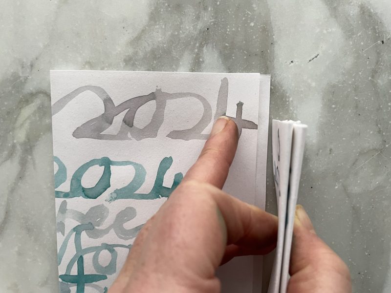 The Travelling Bookbinder: How to: Make a notebook: Fold spine