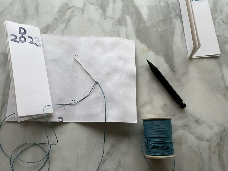 The Travelling Bookbinder: How to: Make a notebook: Ready to sew