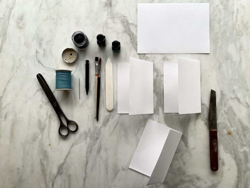 The Travelling Bookbinder: How to: Make a notebook: Fold remaining three