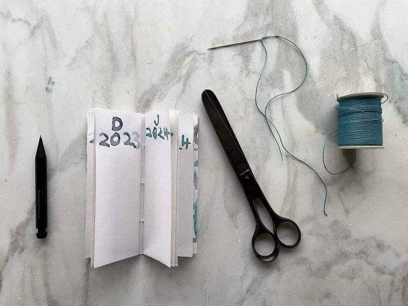 The Travelling Bookbinder: How to: Make a notebook: Ready to fill