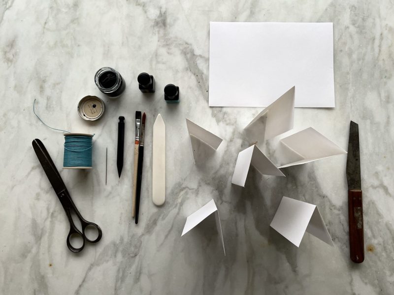 The Travelling Bookbinder: How to: Make a notebook: Sections folded