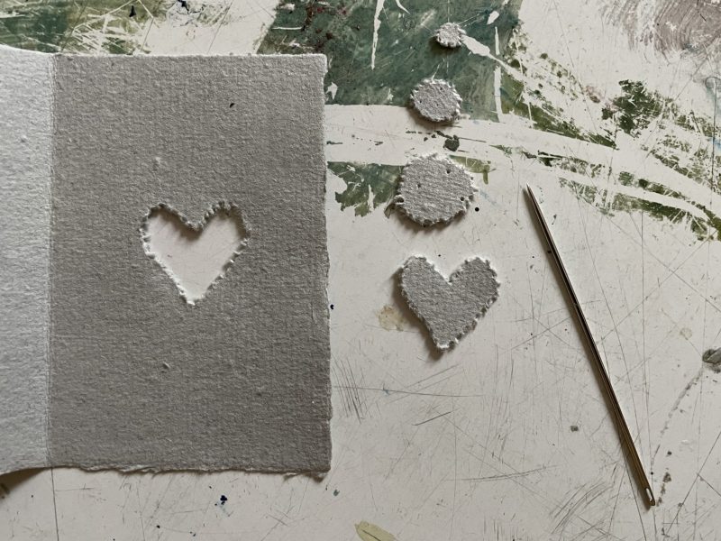 The Travelling Bookbinder: How-to: Make a January Tunnel Book: Last page done