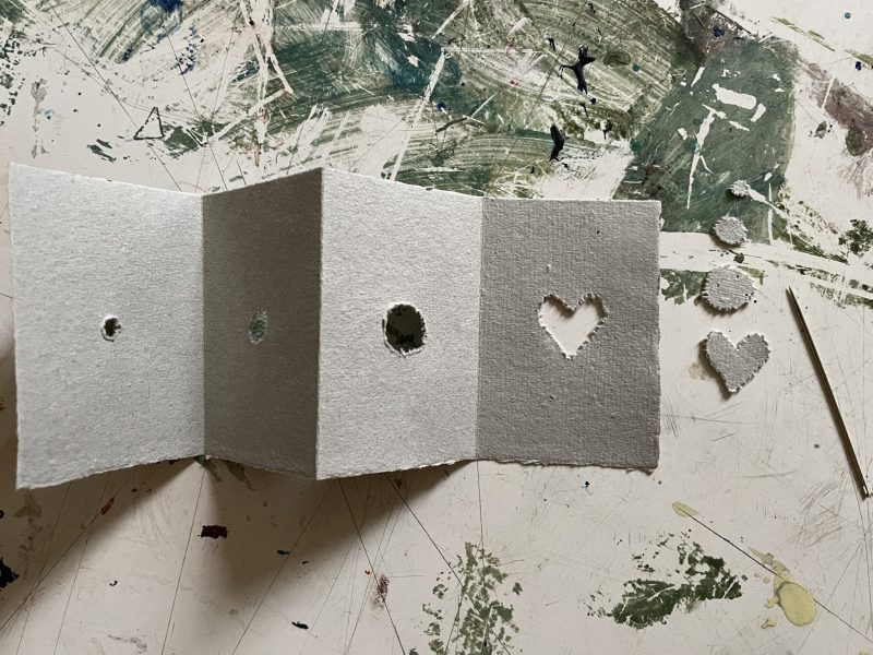 The Travelling Bookbinder: How-to: Make a January Tunnel Book: Finished sequence