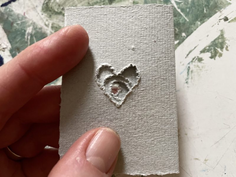 The Travelling Bookbinder: How-to: Make a January Tunnel Book: Close up