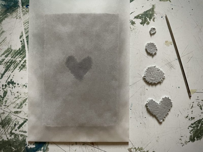 The Travelling Bookbinder: How-to: Make a January Tunnel Book: In glassine envelope