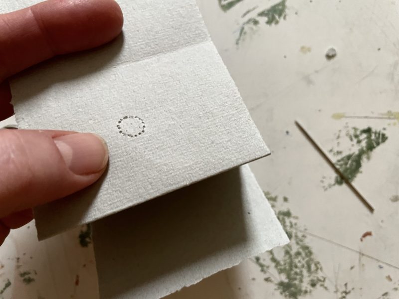 The Travelling Bookbinder: How-to: Make a January Tunnel Book: 2nd circle detail
