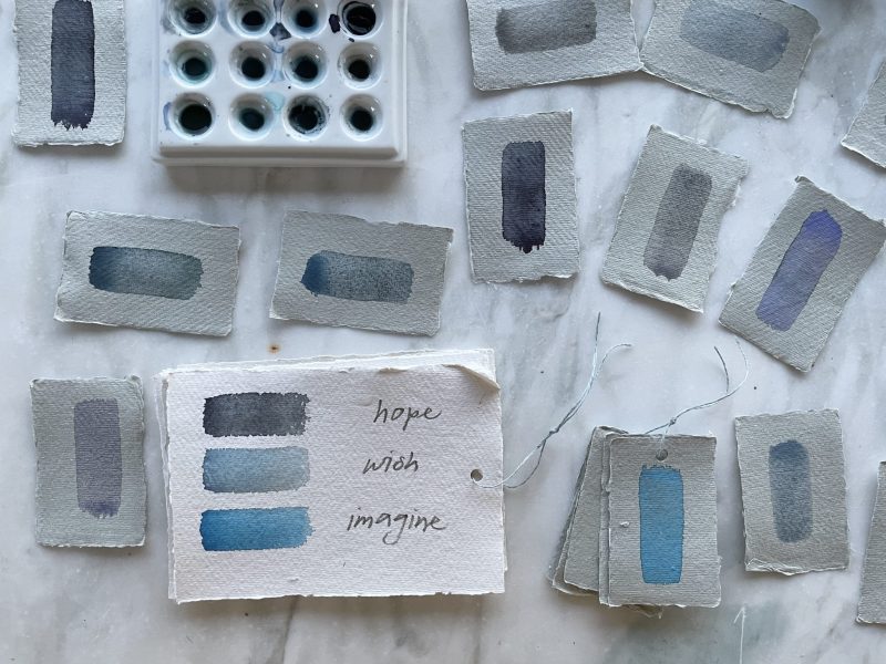 The Travelling Bookbinder: How to be Blue: Bookart project: Hero image