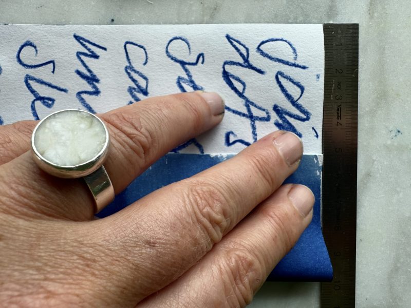 The Travelling Bookbinder: How to: Make a Star Map: Fold in thirds