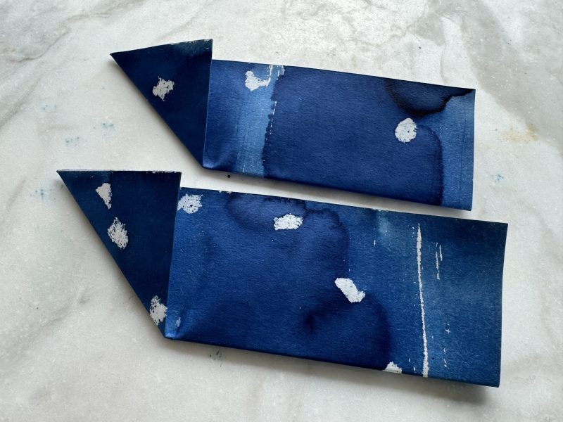 The Travelling Bookbinder: How to: Make a Star Map: Fold up one triangle