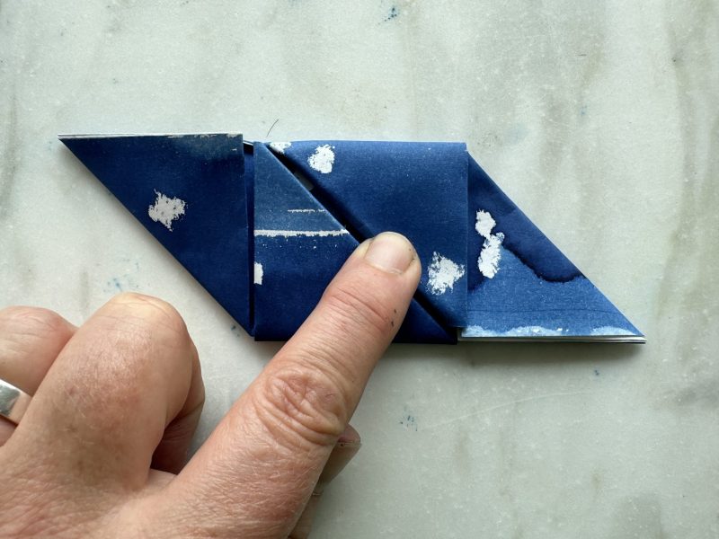 The Travelling Bookbinder: How to: Make a Star Map: Top and bottom folded in